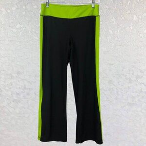Xersion Performancewear Black and Neon Green Athleisure Yoga Pants Petite Size S